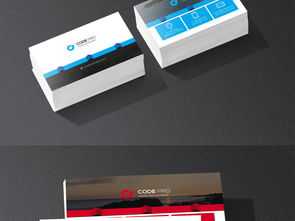 四色時尚公司商務名片設計 專業模板與高清PSD素材下載指南